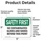 Signmission 3.5 in Height, 5 in Width, Vinyl Decal, Rectangle OS-2PACK-SF-D-35-L-10677 - alternate 3